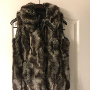 Racheal Zoe faux fur vest
